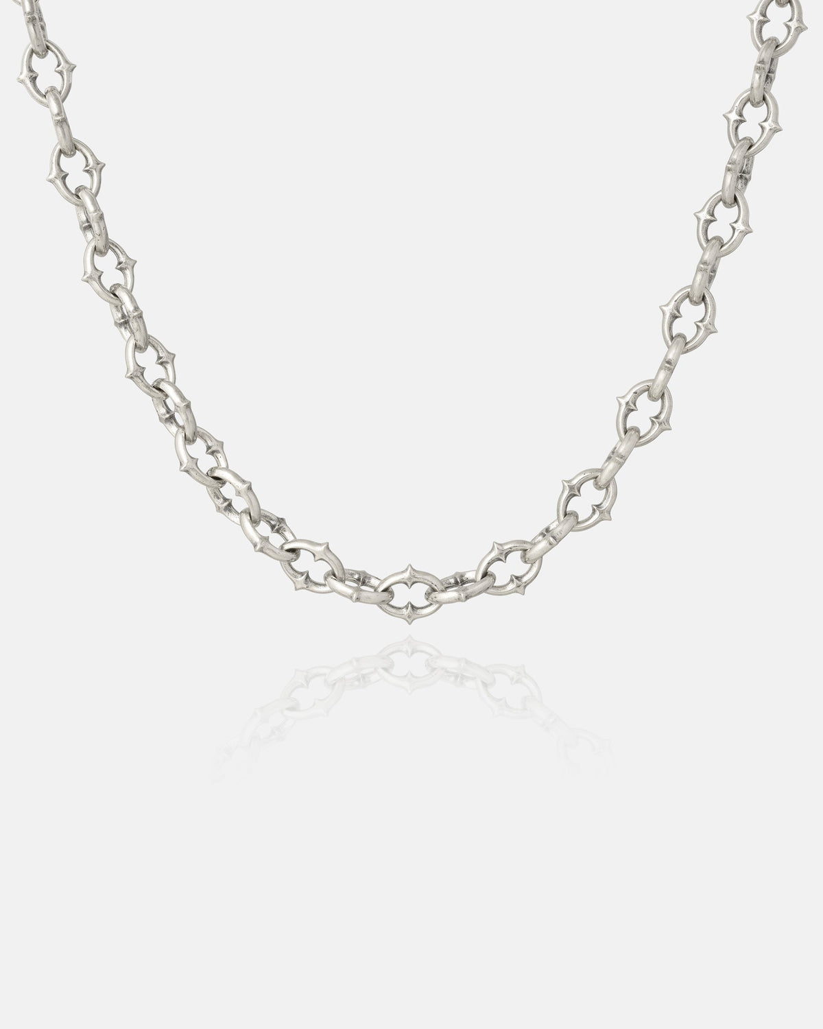 925 Sterling Silver "The Cathedral" 9mm Spiked Chain