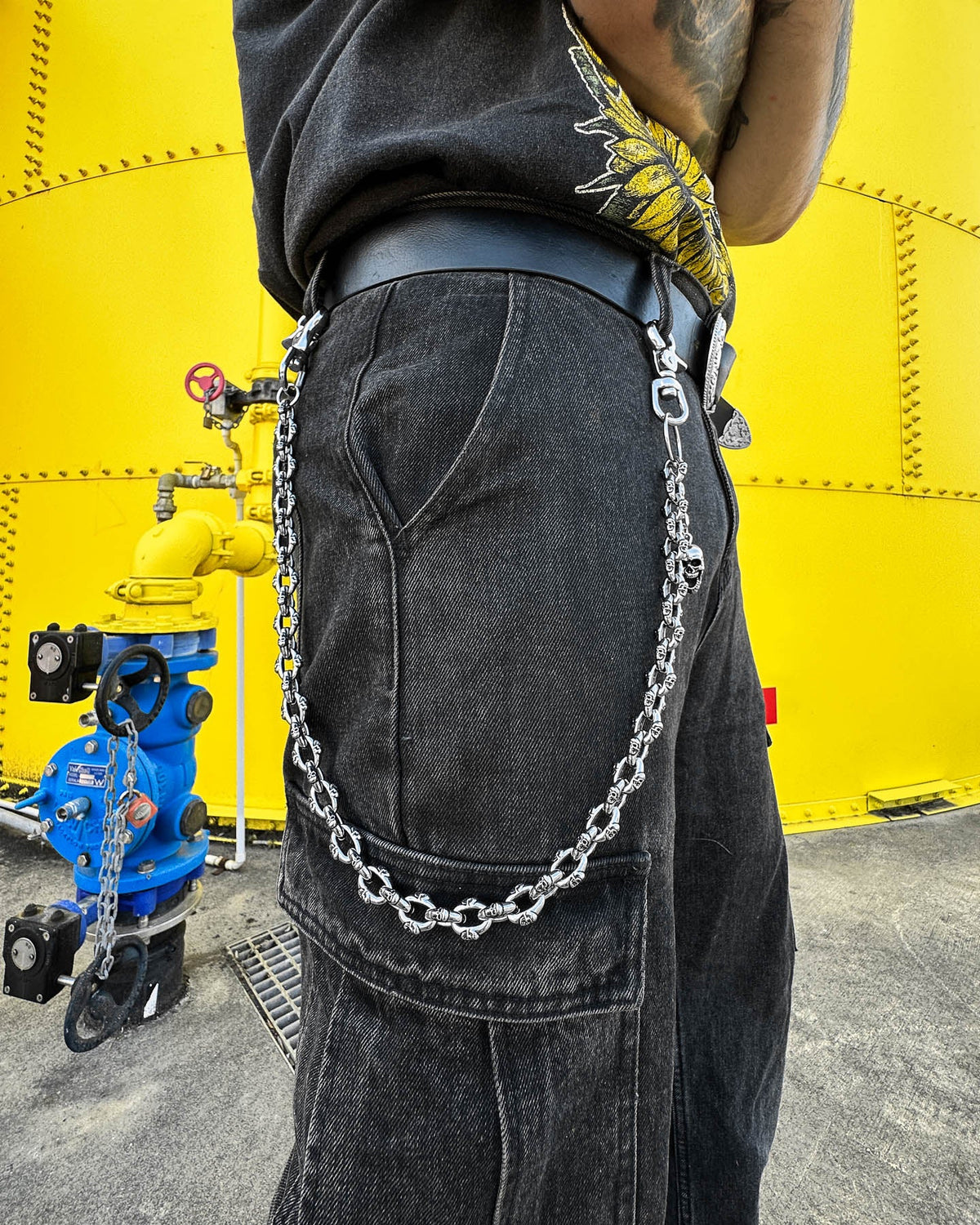 "Boneyards" Skull Wallet Chain