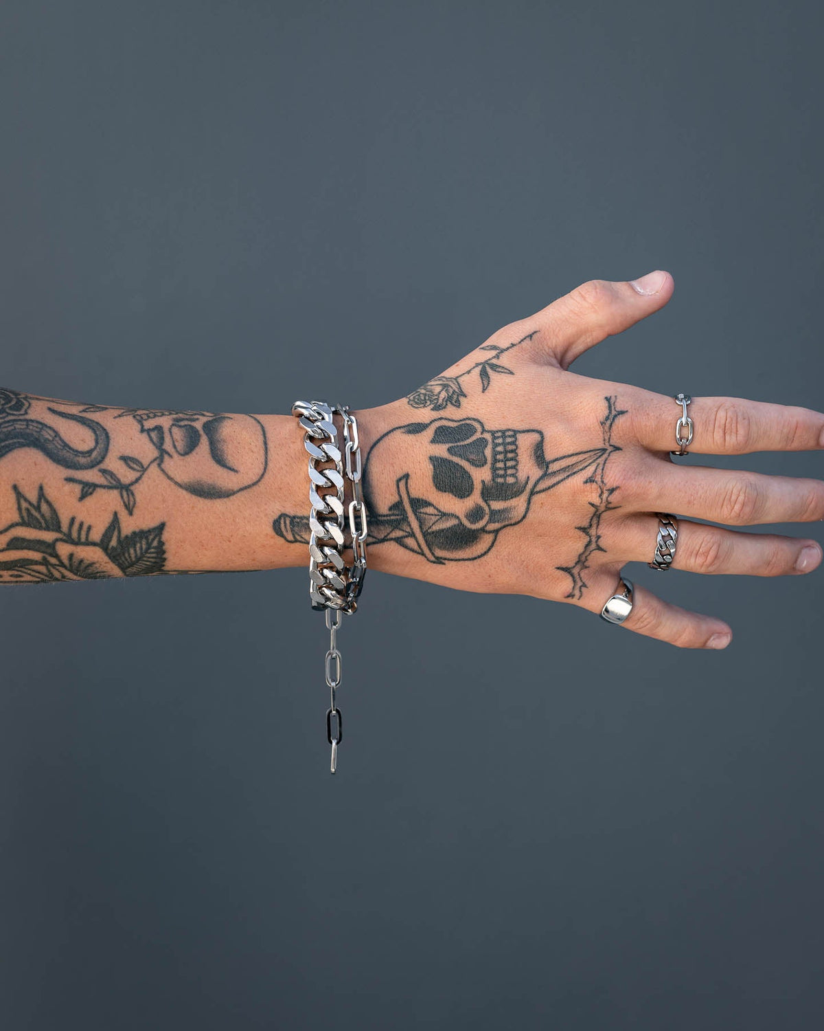 13mm Cuban Cluster Bracelet