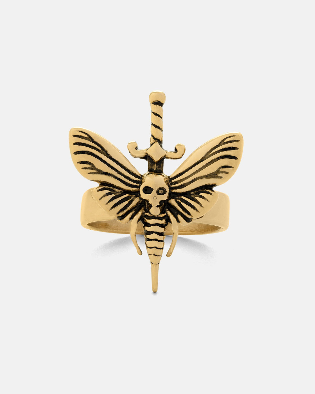 Death's Head Moth Ring (Gold)
