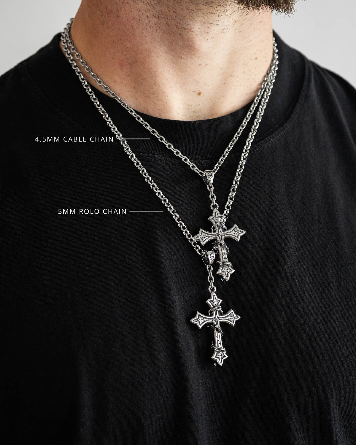 "The Ruins" Cross Pendant