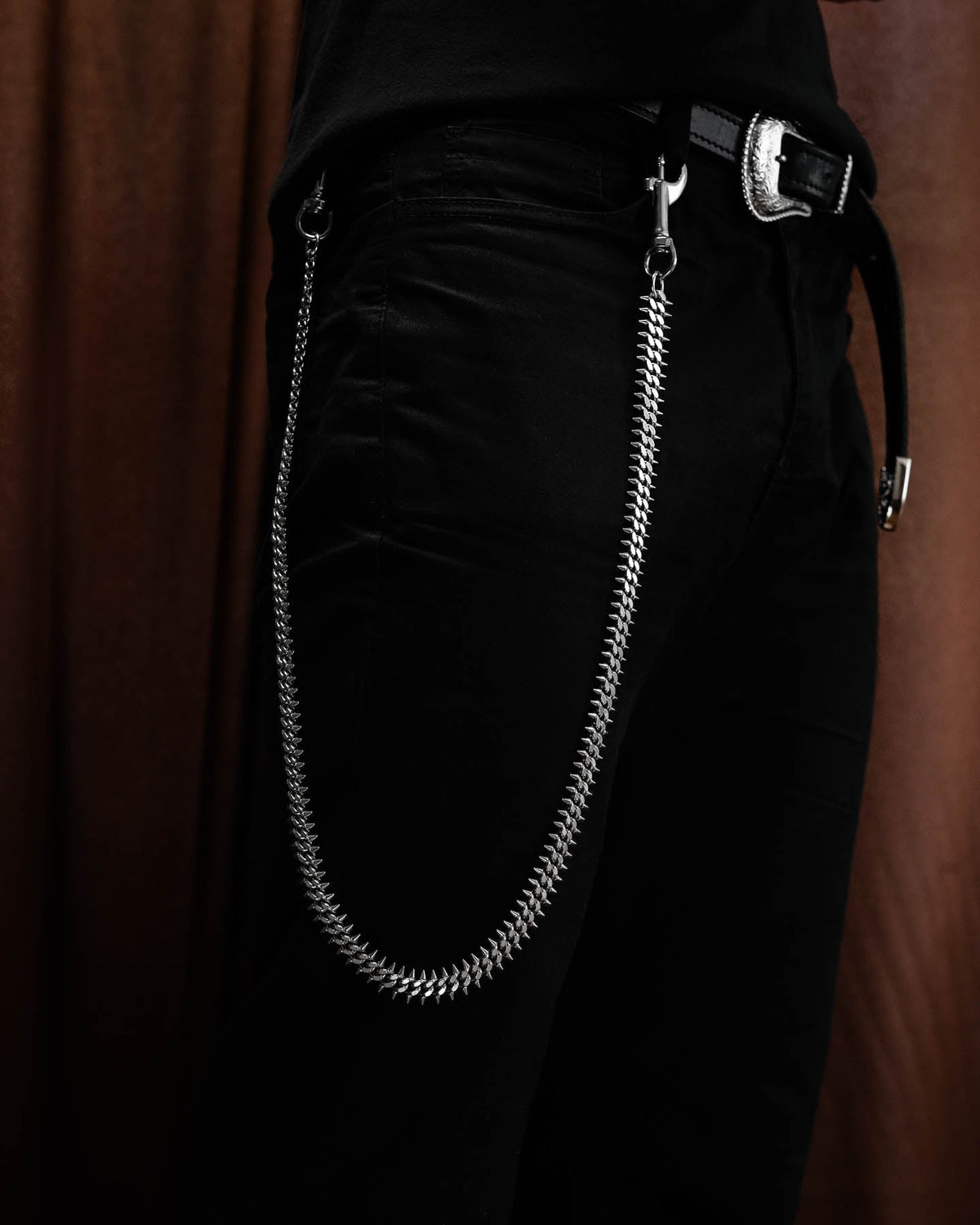 "Screwed Up" 9mm Spiked Cuban Wallet Chain