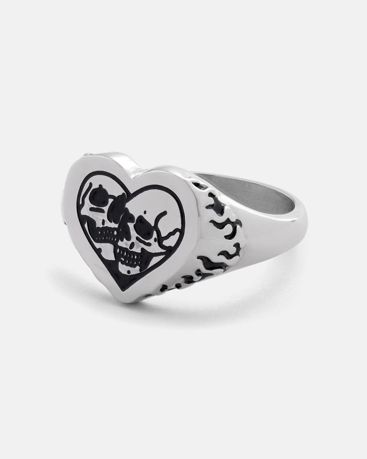 Skull Heart Ring