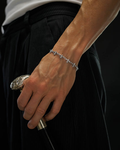 "Fleur De Lis" 10mm Bracelet