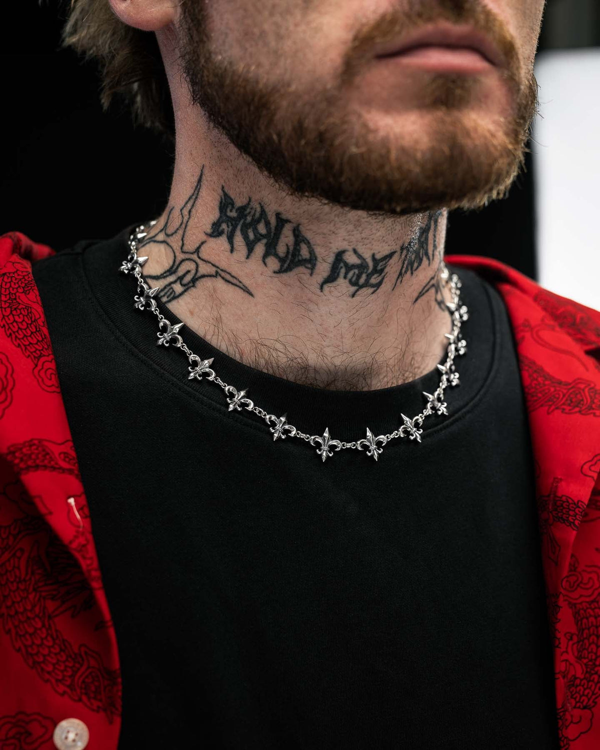 925 Sterling Silver "Fleur De Lis" 15mm Chain