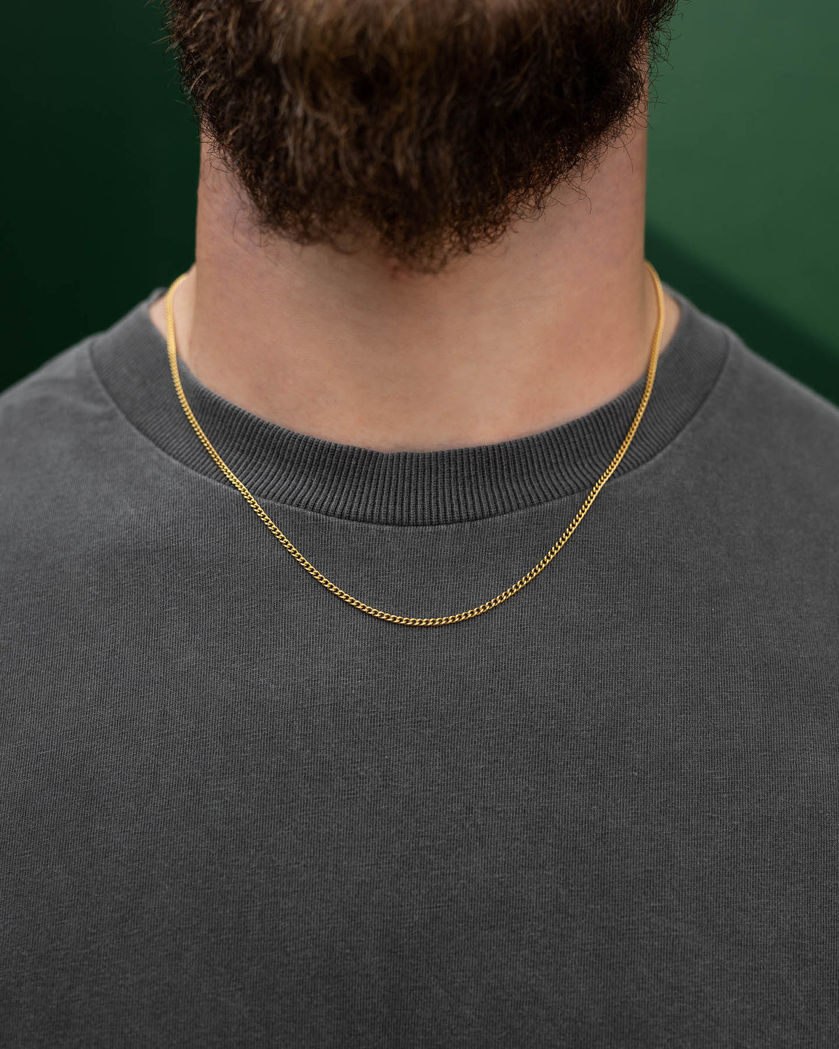 2.3mm Curb Chain (Gold)