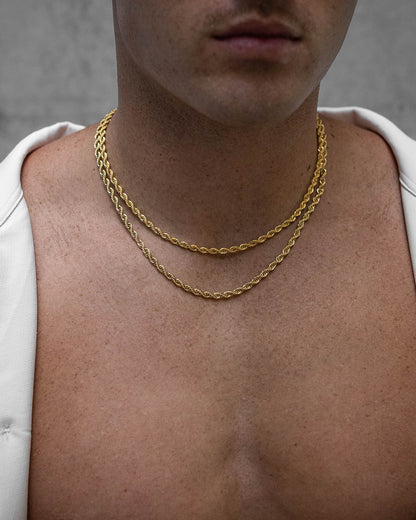4mm Rope Chain (Gold)