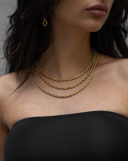 4mm Rope Chain (Gold)