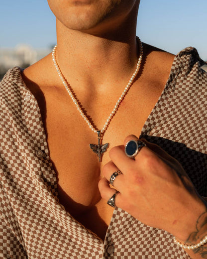 Freshwater Pearl Necklace With Custom Pendant Choice
