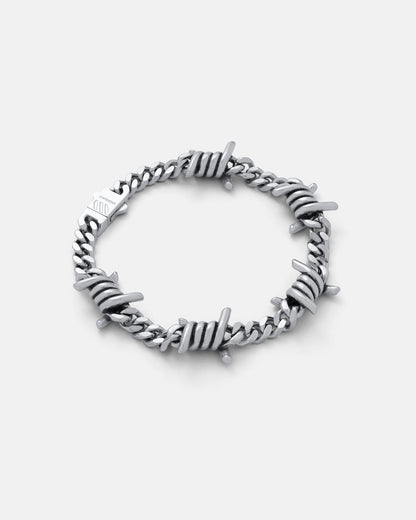 6mm Barbed Wire Cuban Bracelet