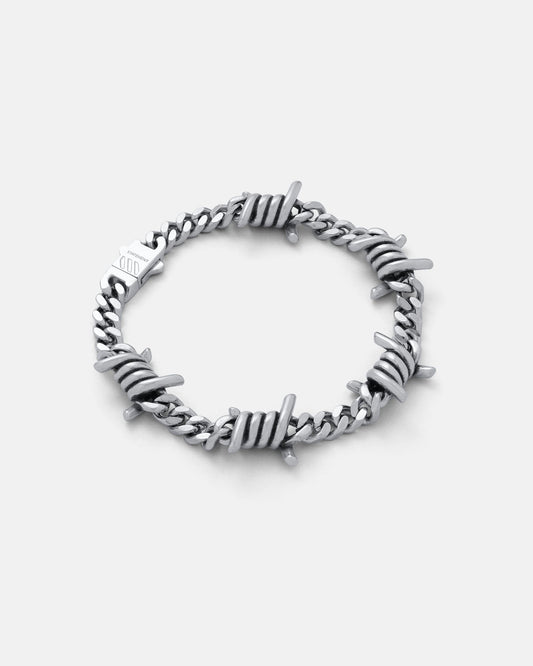 6mm Barbed Wire Cuban Bracelet