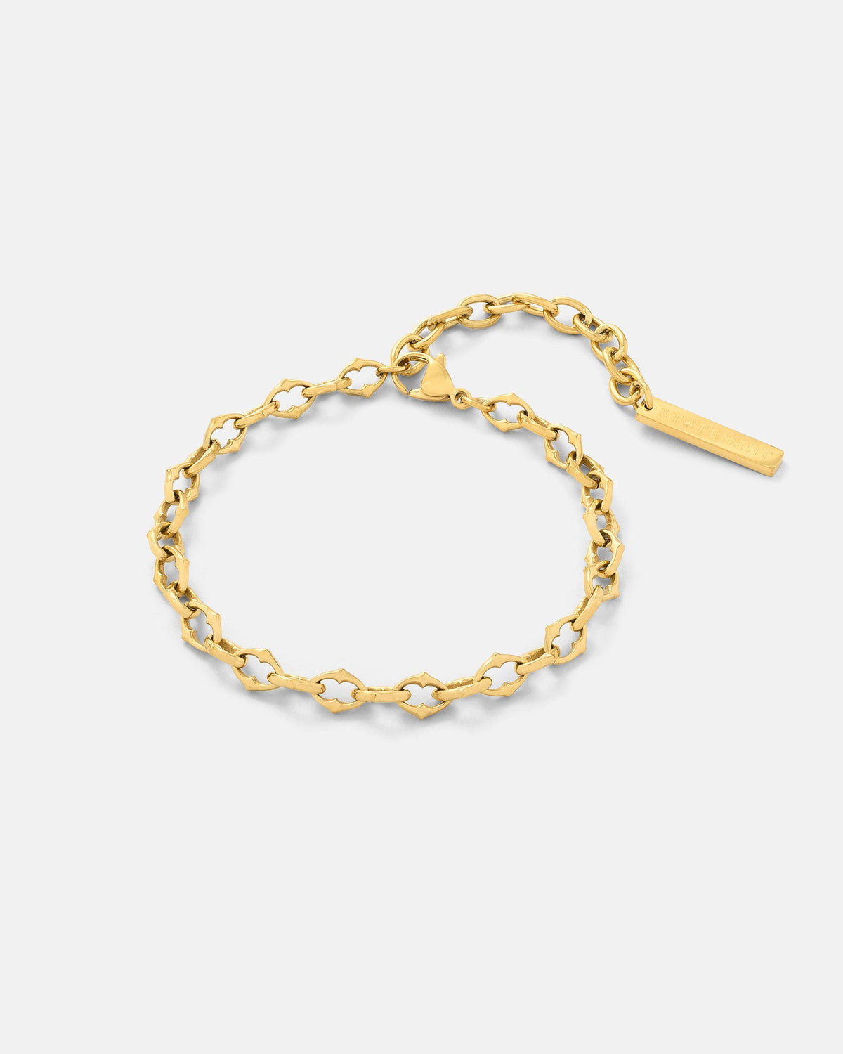 "The Cathedral" 6mm Spiked Bracelet (Gold)