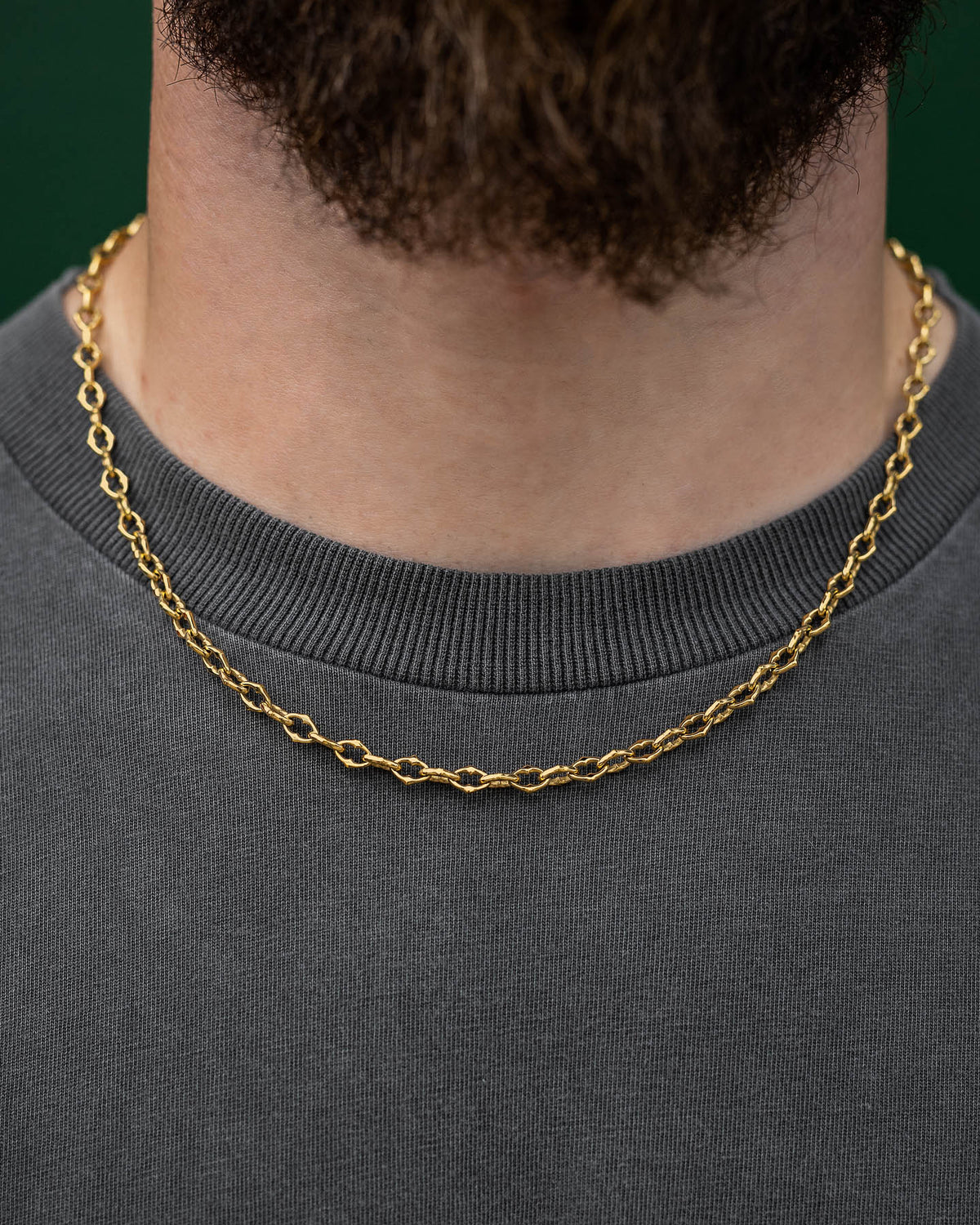 "The Cathedral" 6mm Spiked Chain (Gold)
