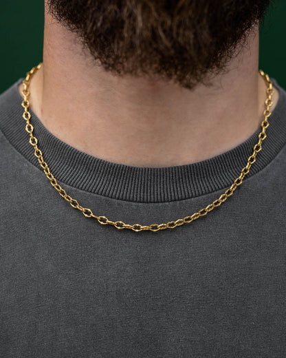 "The Cathedral" 6mm Spiked Chain (Gold)