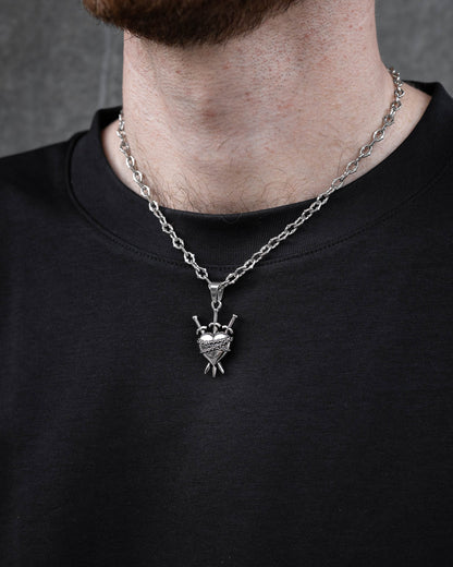 "The Cathedral" 6mm Spiked Chain with Custom Pendant Choice