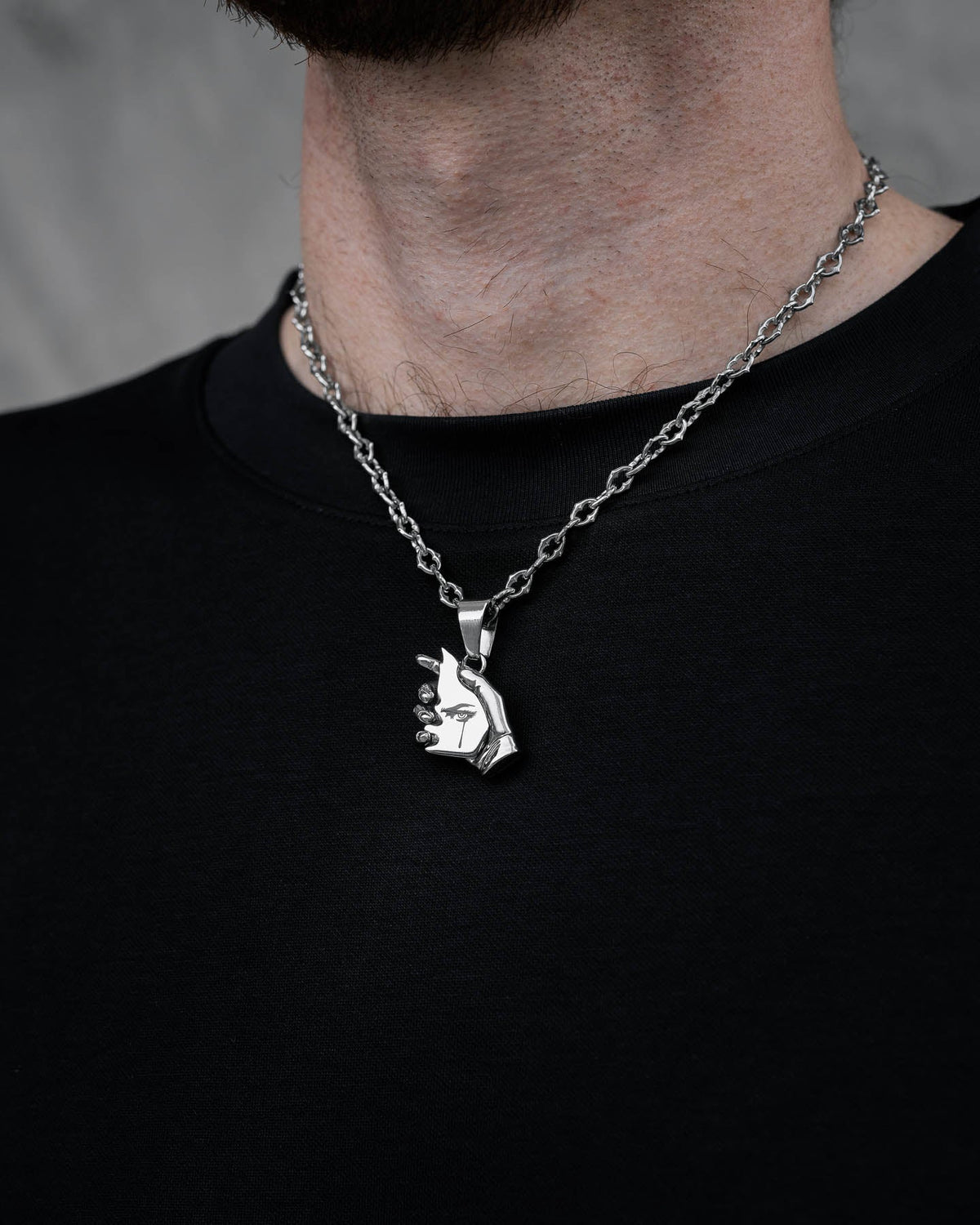 "The Cathedral" 6mm Spiked Chain with Custom Pendant Choice