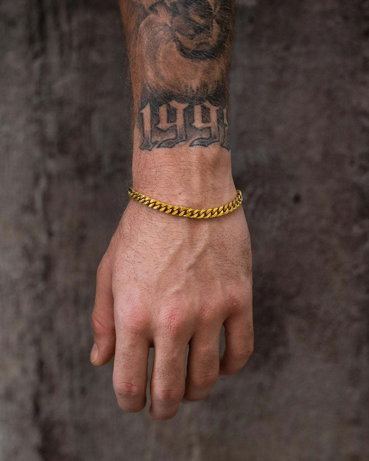 6mm Cuban Bracelet (Gold)