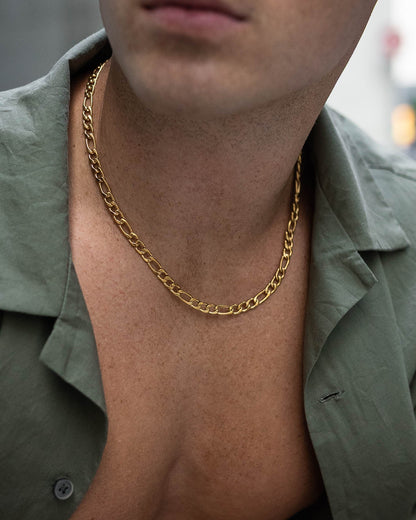 6mm Figaro Chain (Gold)