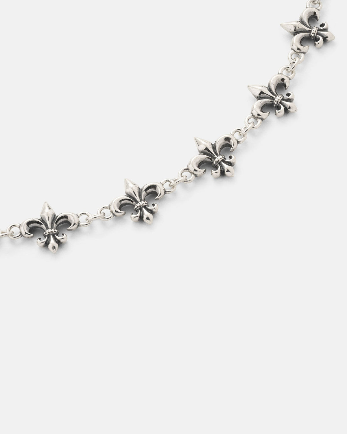 925 Sterling Silver "Fleur De Lis" 10mm Chain