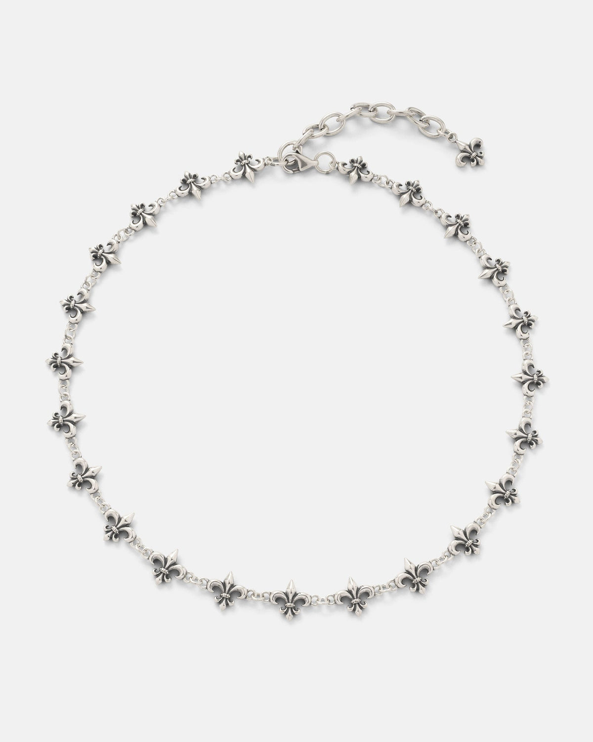 925 Sterling Silver "Fleur De Lis" 10mm Chain