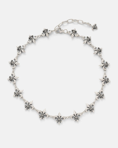 925 Sterling Silver "Fleur De Lis" 15mm Chain