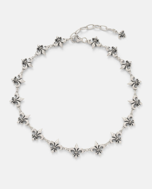 925 Sterling Silver "Fleur De Lis" 15mm Chain