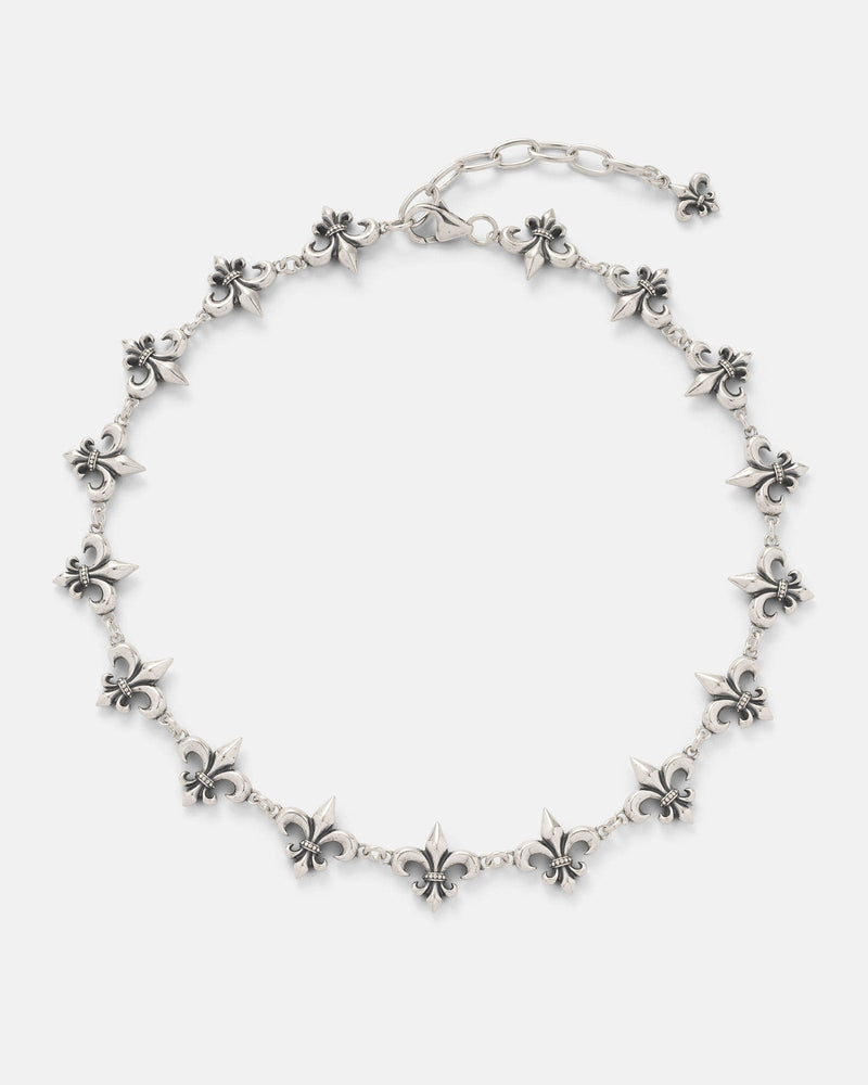 925 Sterling Silver "Fleur De Lis" 15mm Chain