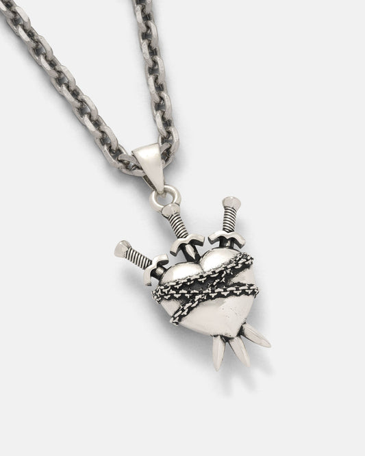 925 Sterling Silver "3 of Swords" Pendant