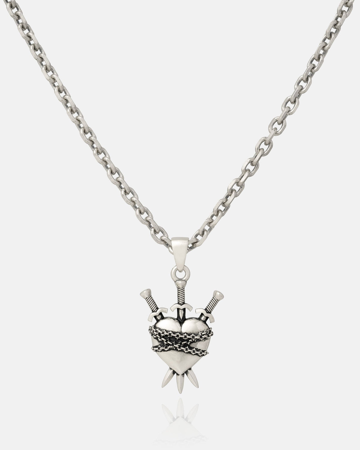 925 Sterling Silver "3 of Swords" Pendant