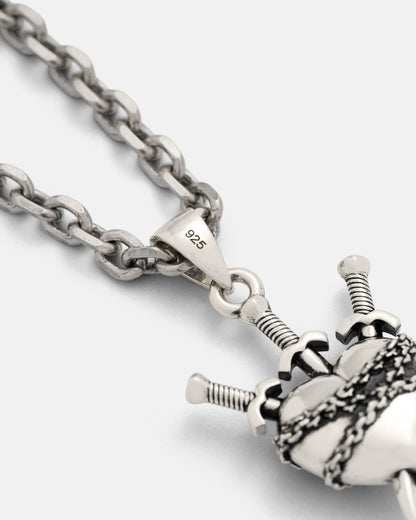 925 Sterling Silver "3 of Swords" Pendant