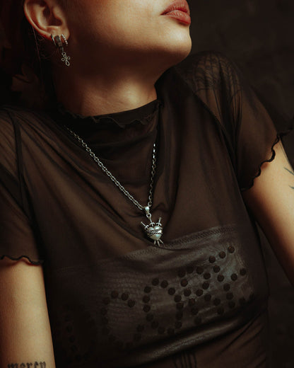 925 Sterling Silver "3 of Swords" Pendant