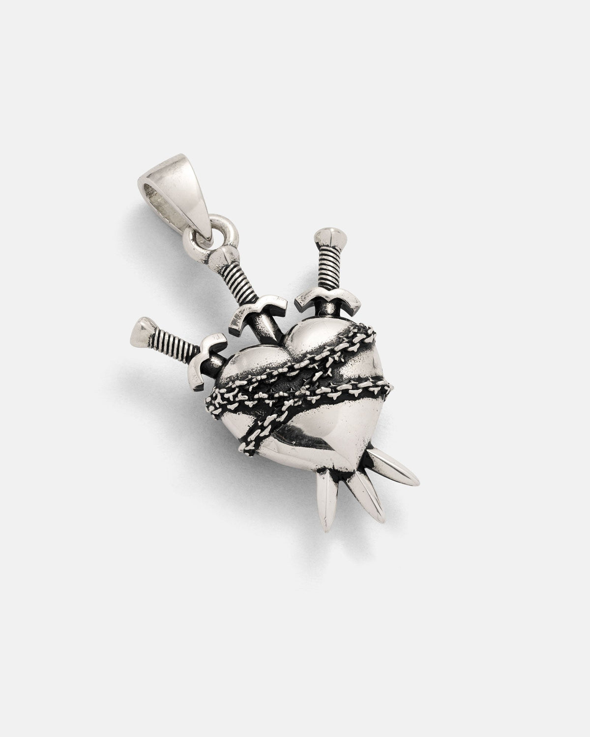 925 Sterling Silver "3 of Swords" Pendant