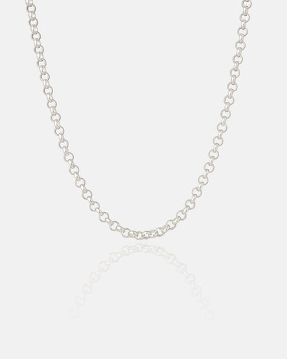 925 Sterling Silver 4mm Rolo Chain