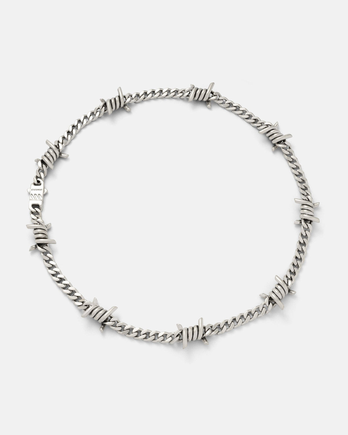925 Sterling Silver 6mm Barbed Wire Cuban Chain
