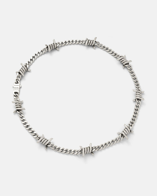 925 Sterling Silver 6mm Barbed Wire Cuban Chain