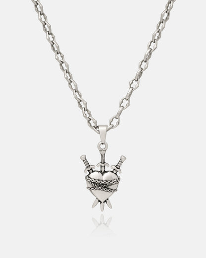 925 Sterling Silver "The Cathedral" 6mm Spiked Chain with Custom Pendant Choice