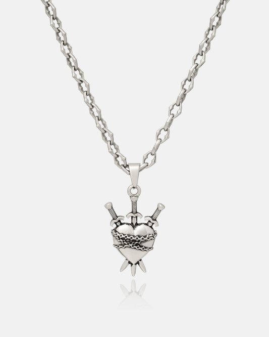 925 Sterling Silver "The Cathedral" 6mm Spiked Chain with Custom Pendant Choice