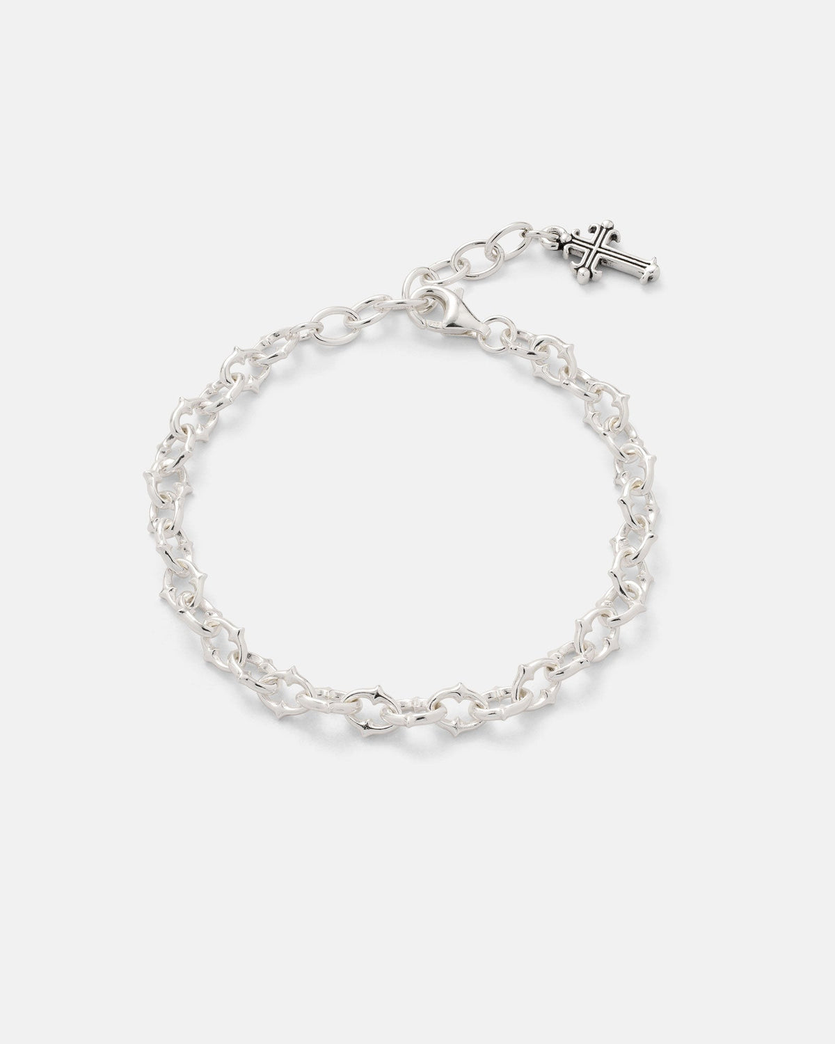 925 Sterling Silver "The Cathedral" 6mm Spiked Bracelet