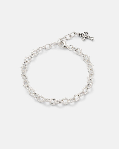 925 Sterling Silver "The Cathedral" 6mm Spiked Bracelet