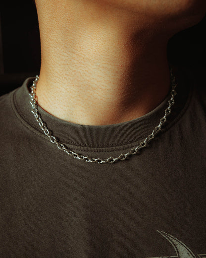 925 Sterling Silver "The Cathedral" 6mm Spiked Chain