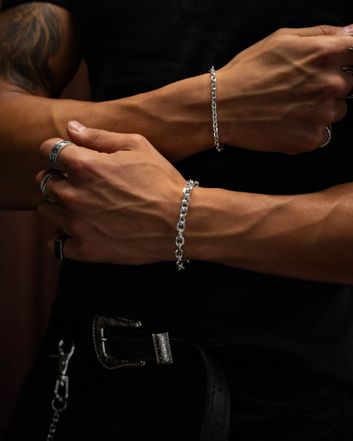 925 Sterling Silver 8mm Cable Bracelet