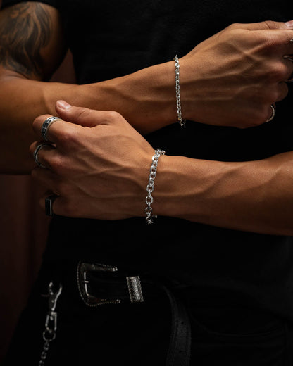 925 Sterling Silver 8mm Cable Bracelet
