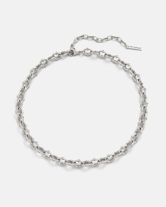 925 Sterling Silver "The Cathedral" 9mm Spiked Chain
