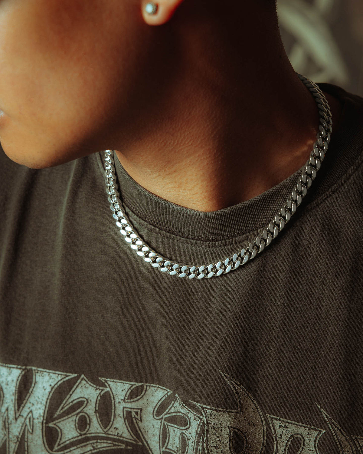 925 Sterling Silver 9mm Cuban Chain