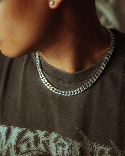 925 Sterling Silver 9mm Cuban Chain