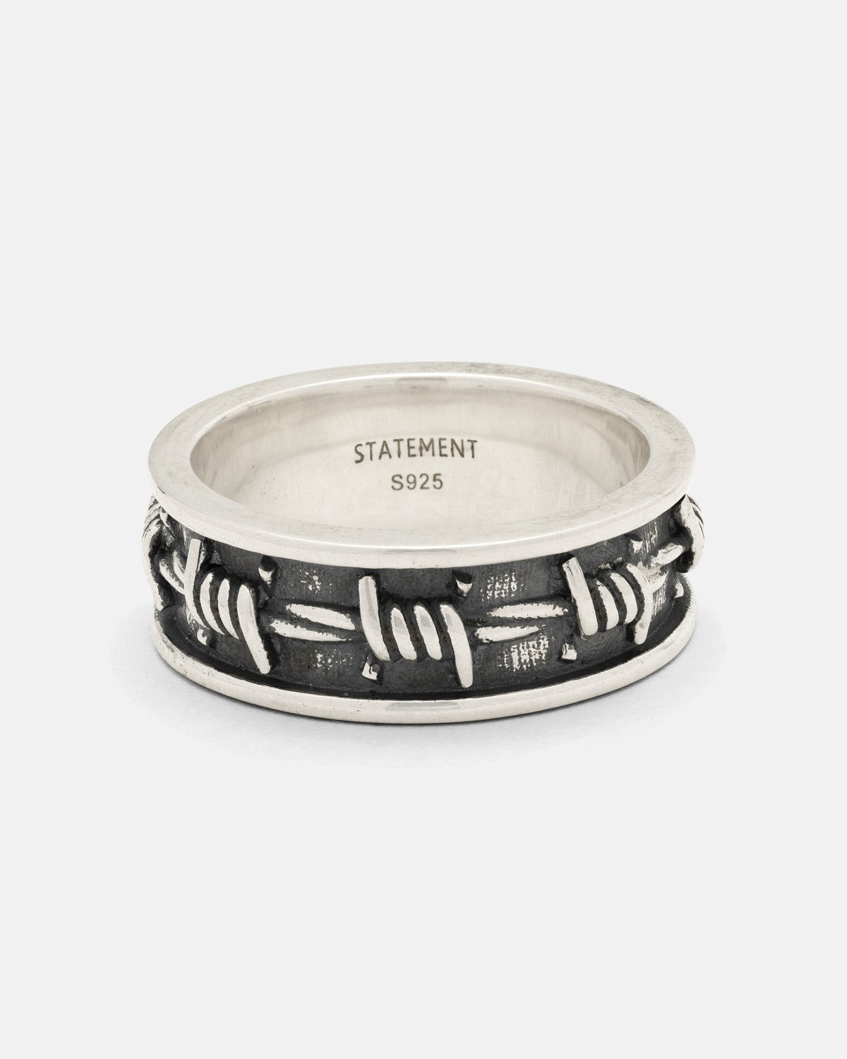 925 Sterling Silver Barbed Wire Ring