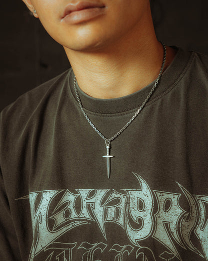 925 Sterling Silver Dagger Pendant