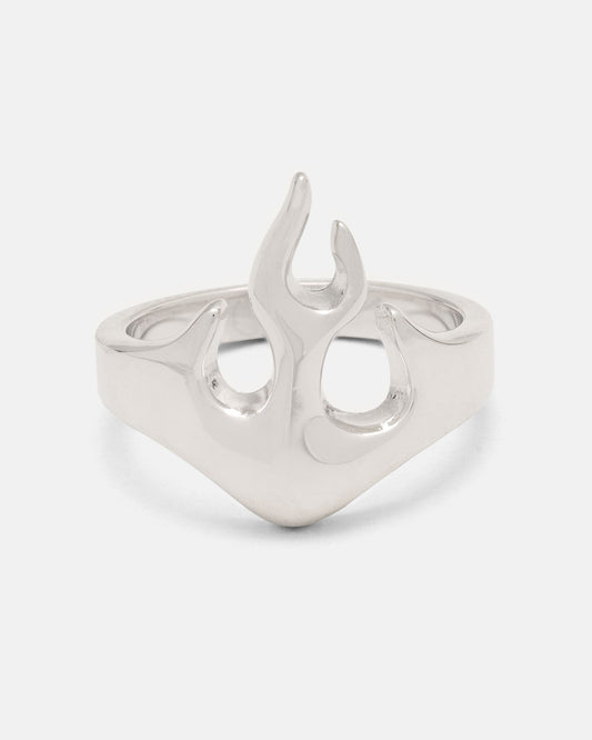 925 Sterling Silver Flame Ring