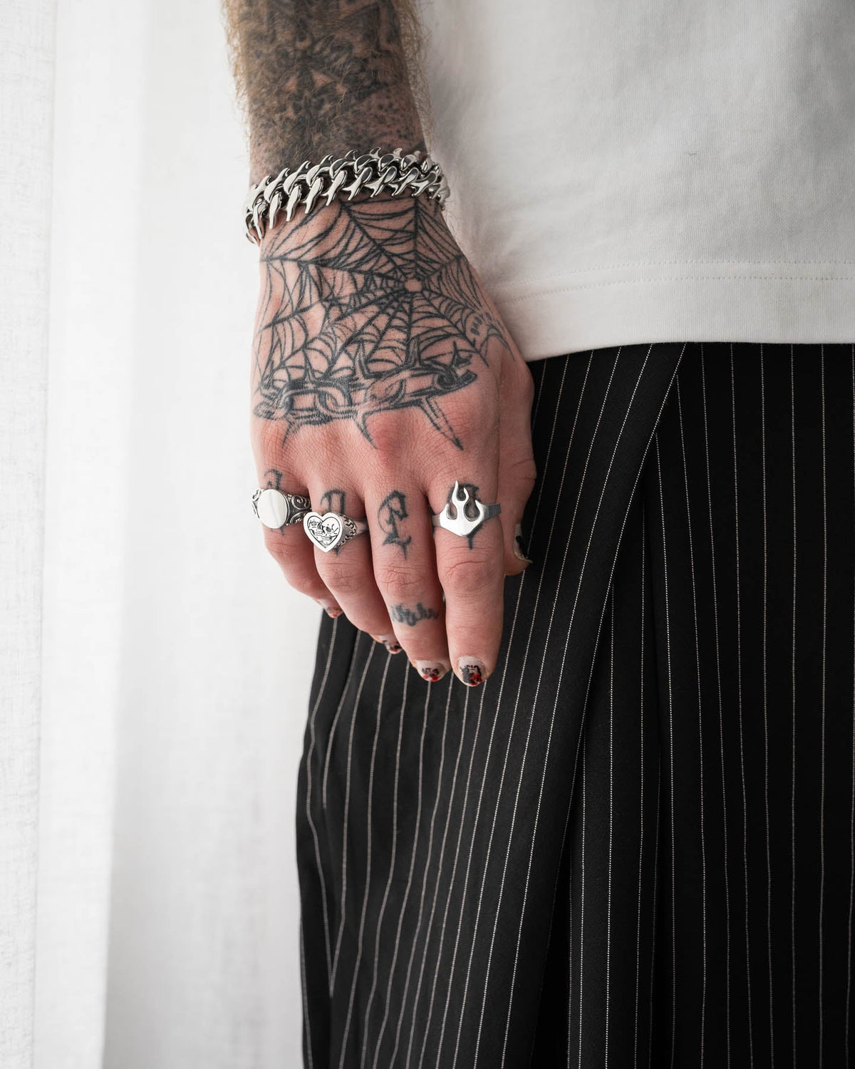 925 Sterling Silver Flame Ring