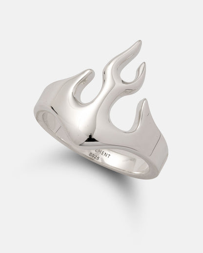 925 Sterling Silver Flame Ring